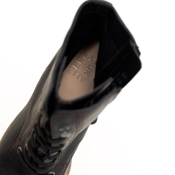 Naturalizer Callie Lace Up Leather Boot Black NWOB - Picture 13 of 15